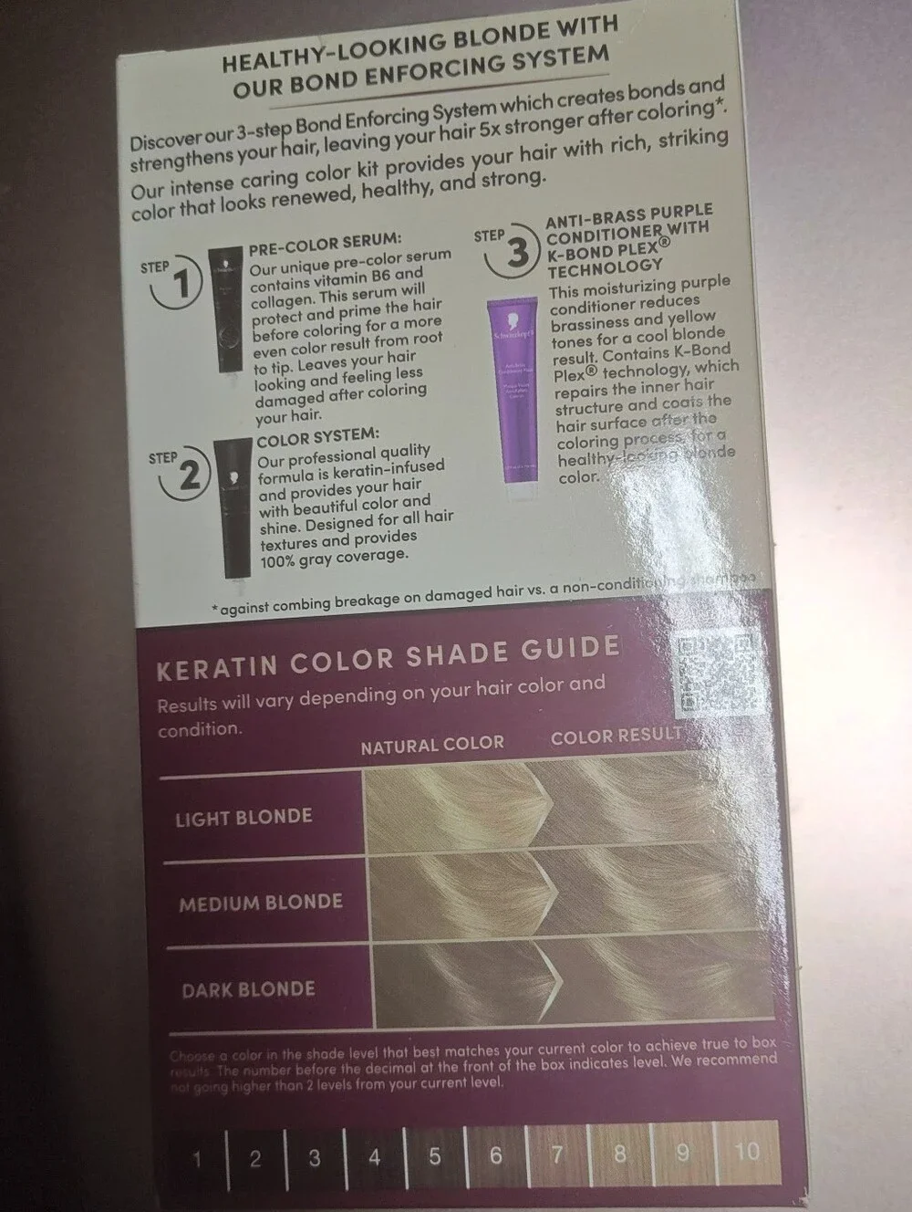 Schwarzkopf Keratin Blonde 7.1 Dark Ash Blonde